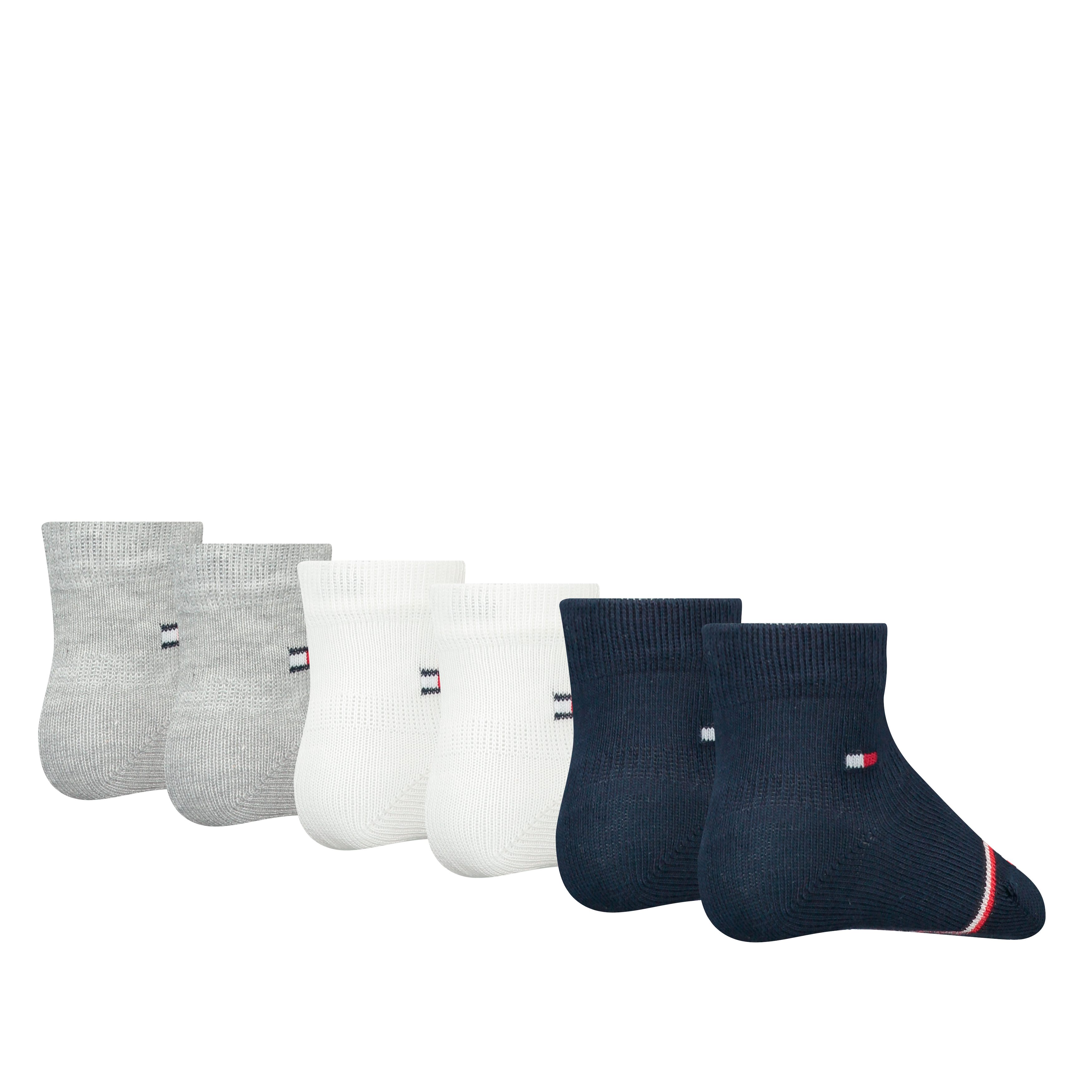 Tommy Hilfiger Socken TH BABY SOCK 6P ECOM (6er-Pack) mit ikonischen Streifenakzenten