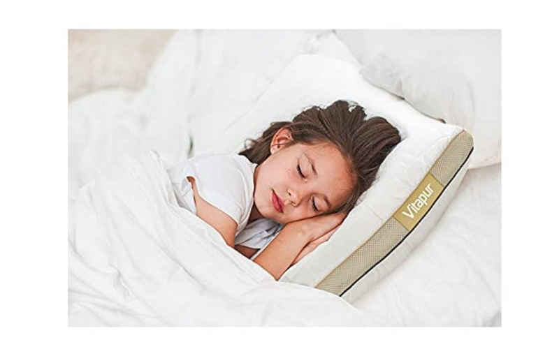 Schlafkissen NEO Kinderkopfkissen 40x60cm für den Kinderschlaf, Vitapur