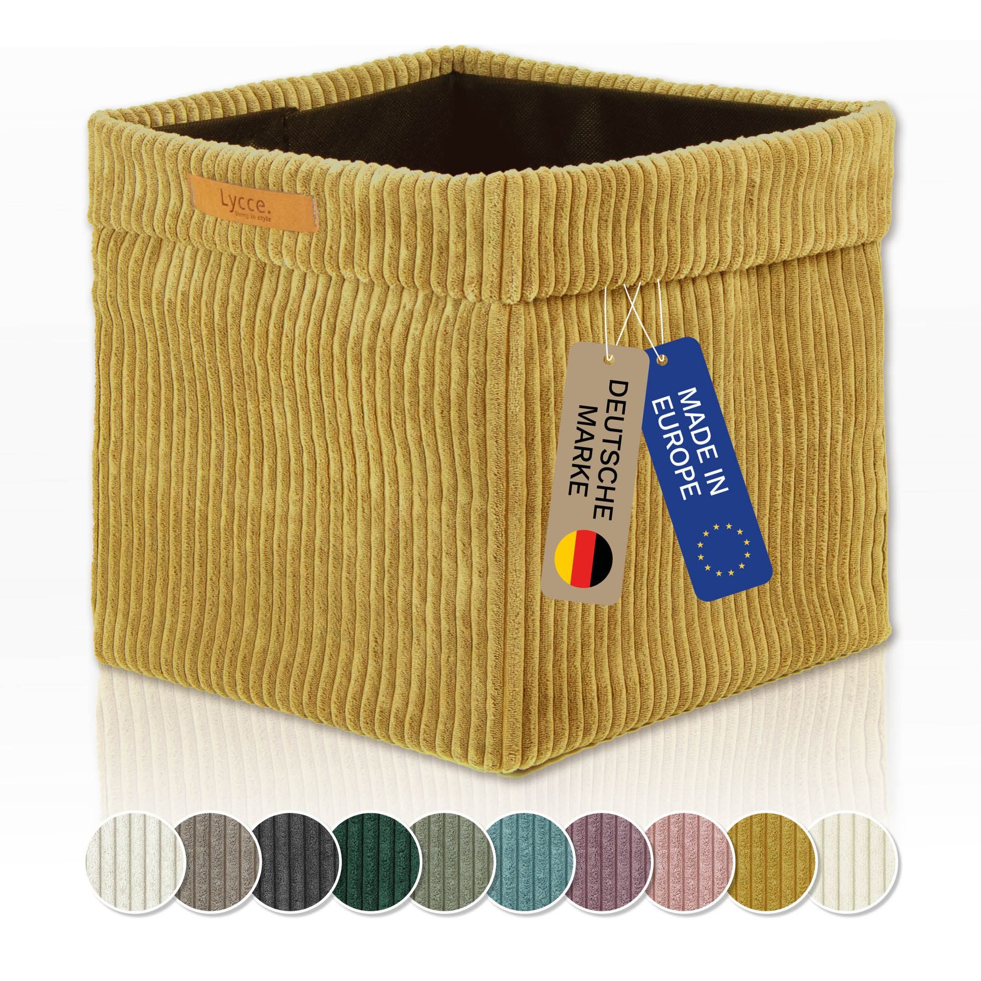 Lycce Regalkorb Lycce Kallax Boxen Cord, faltbare Aufbewahrungsboxen 33x33xH31cm (1 St)