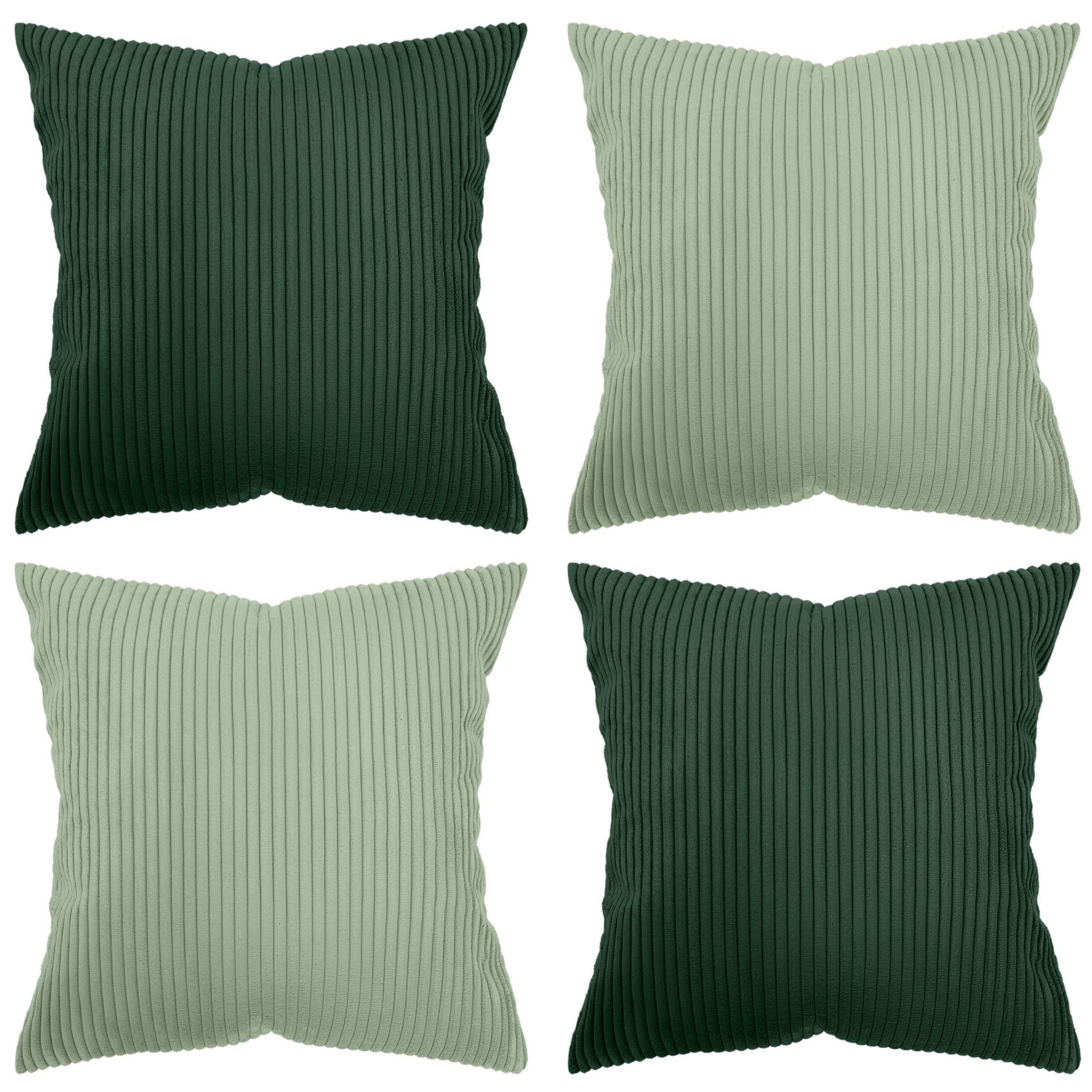 Amilian Kissenhüllen - 4er Set Kissenbezug - Zierkissenbezüge - Kissenbezüge, (4 Stück), 50x50 cm, Kissenhülle für Sofakissen; Dekokissen; Kissen; Zierkissen