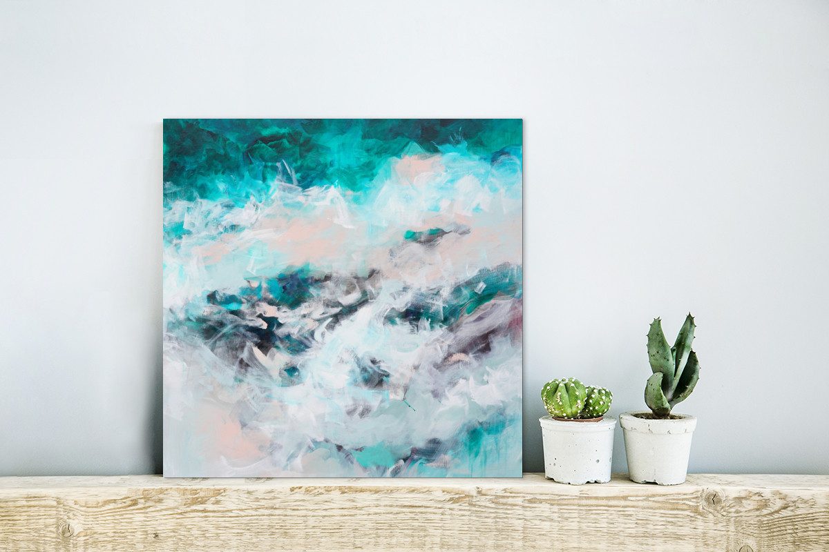MuchoWow Metallbild Abstrakt - Meer - günstig online kaufen