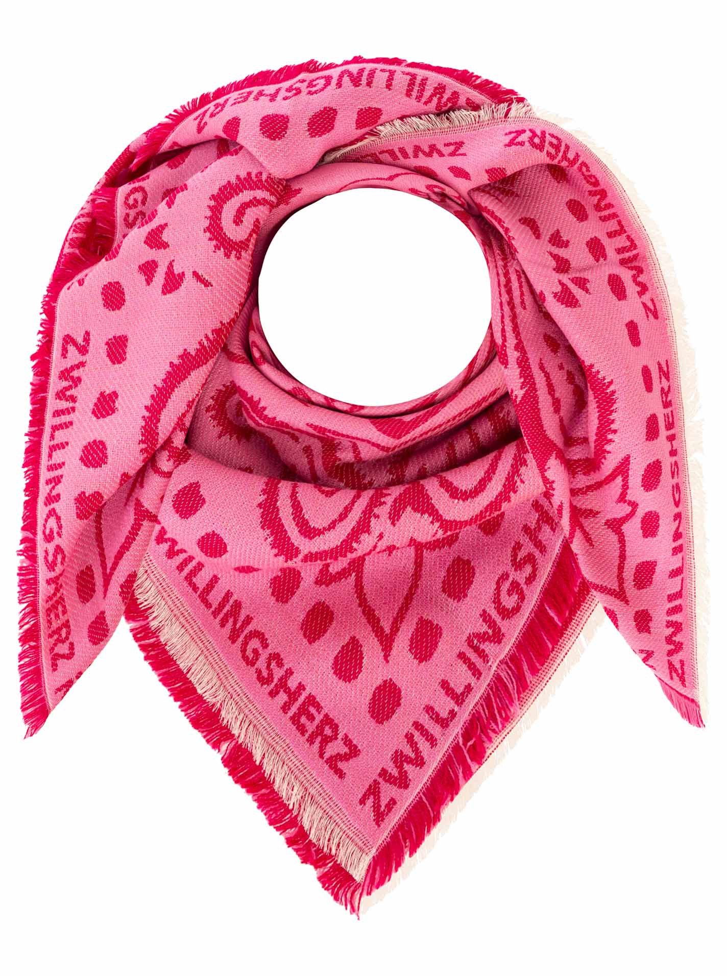 Zwillingsherz Modetuch "Trendy Paisley", Paisley Muster, Fransenabschlüsse rundum, Wollanteil