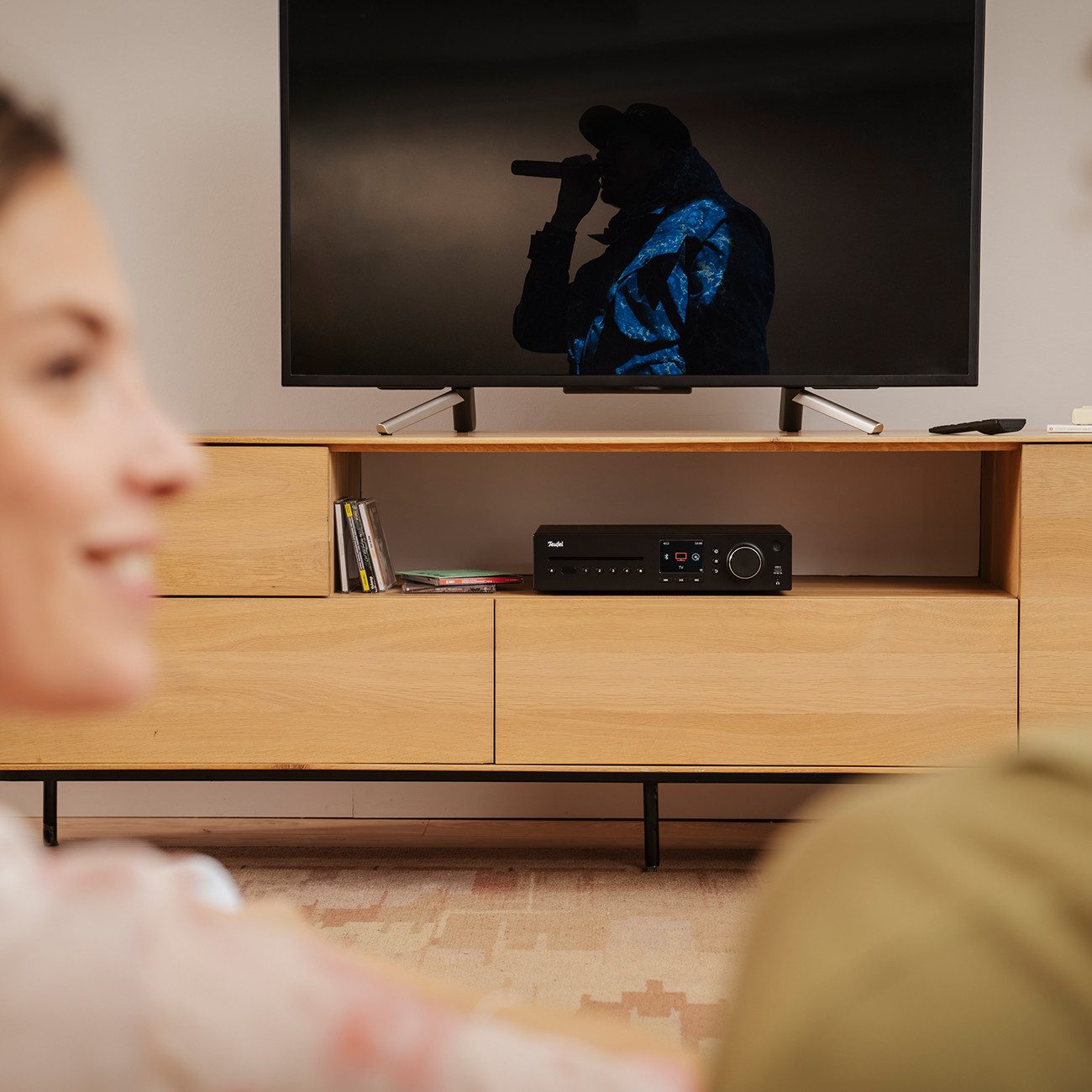 Teufel THEATER 500S KOMBO 2 Wireless Lautsprecher (Bluetooth, Kabel und WLAN, 130 W, Stereokomplettanlage mit CD, Bluetooth, Wifi, LAN, USB, DAB+ Radio) – Bild 5 von 5