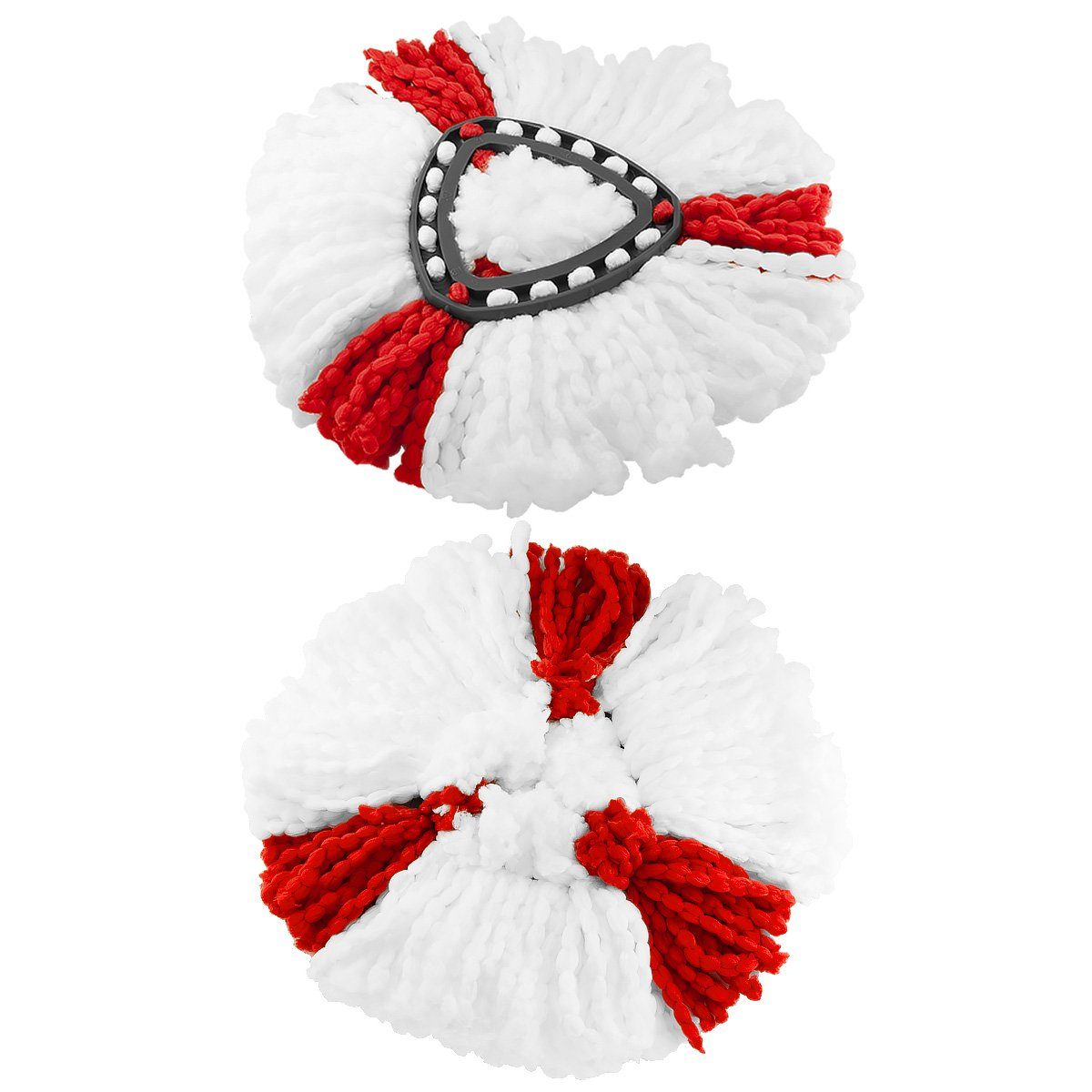MidGard Wischmopp Ersatzmopp Ersatzkopf für Vileda Turbo 2in1 EasyWring&Clean 2 Stück, Ersatzkopf aus Mikrofaser für auch empfindlichen Boden