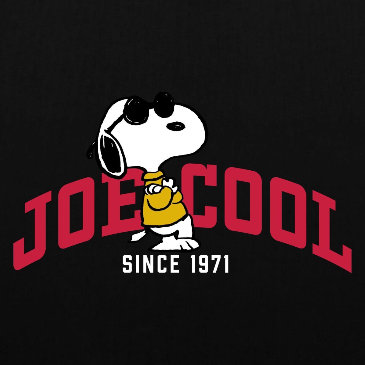Spreadshirt Henkeltasche Peanuts Snoopy Joe Cool Sonnenbrille Stoffbeutel (1-tlg)