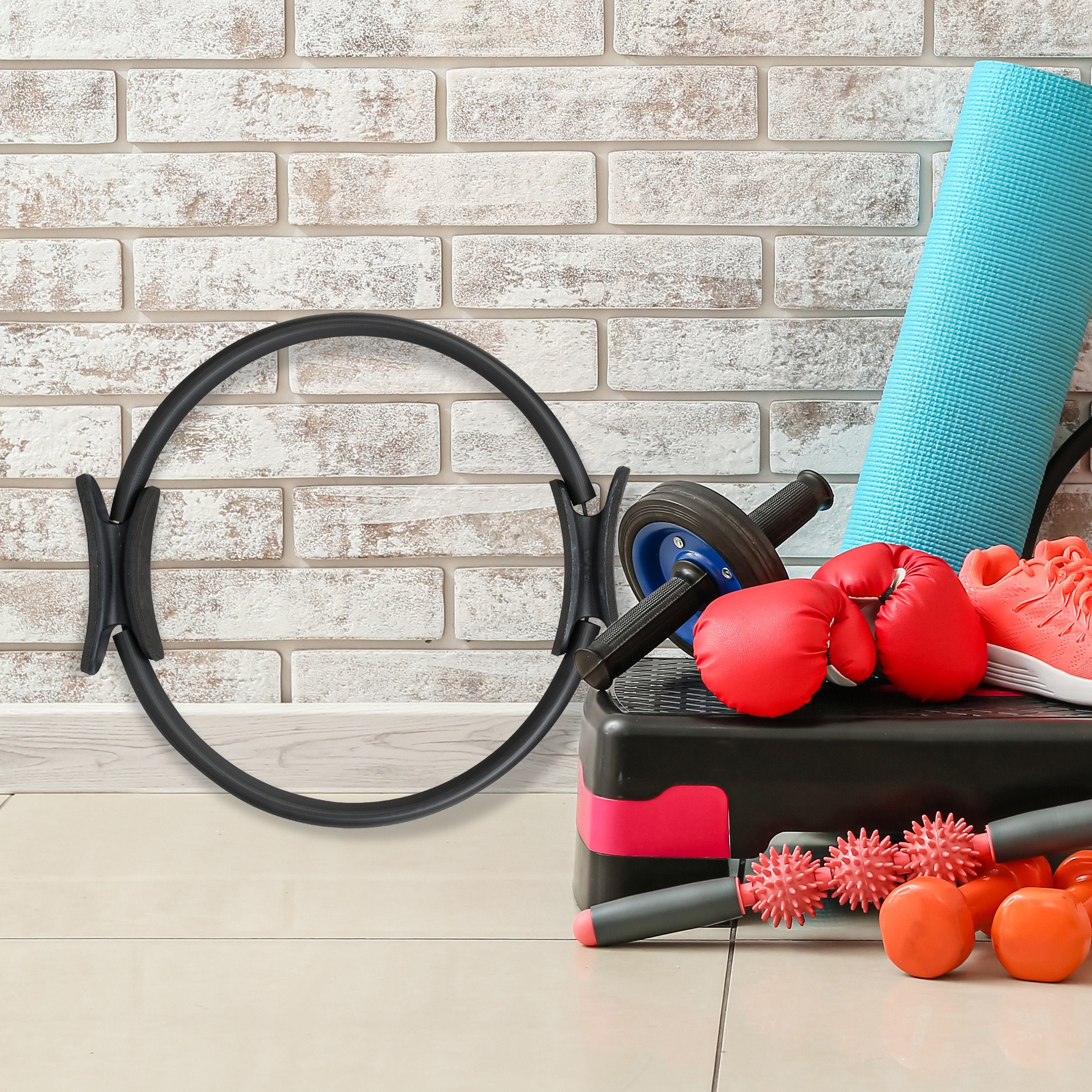 relaxdays Pilates-Ring Schwarz