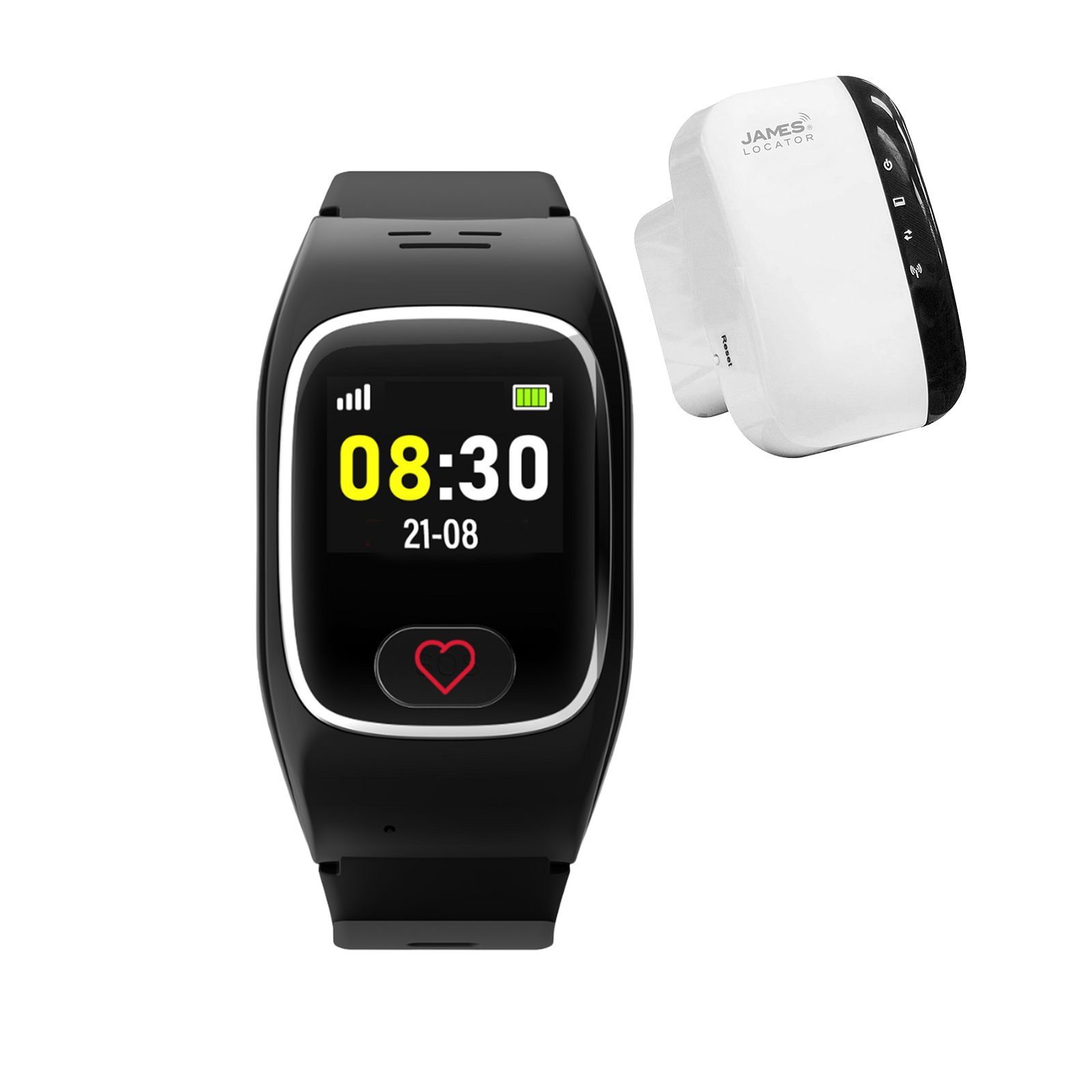 james B8 Senioren Smartwatch Notrufuhr GPS und SOS Knopf Smartwatch