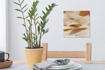 OneMillionCanvasses® Leinwandbild Farbe - Malerei - Braun, (1 St), Leinwand Bilder für Wohnzimmer Schlafzimmer