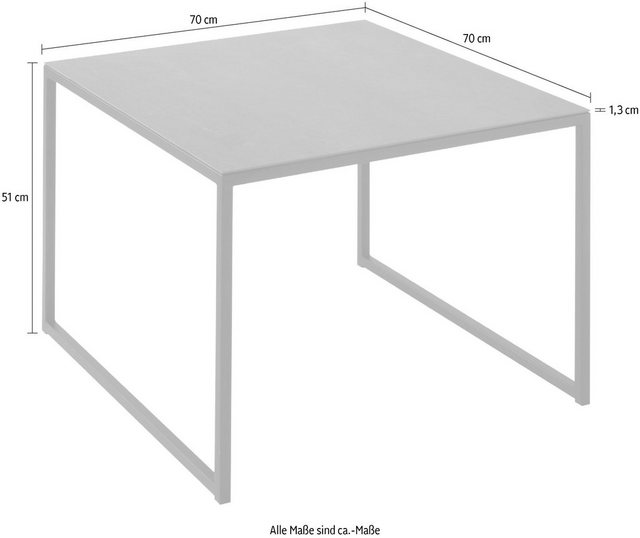 Henke Möbel Couchtisch, Tischplatte aus hochwertiger Keramik-Otto