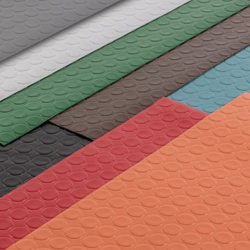 Kubus Bodenschutzmatte PVC-Bodenbelag, Große Noppen, Stärke 2mm, viele Farben