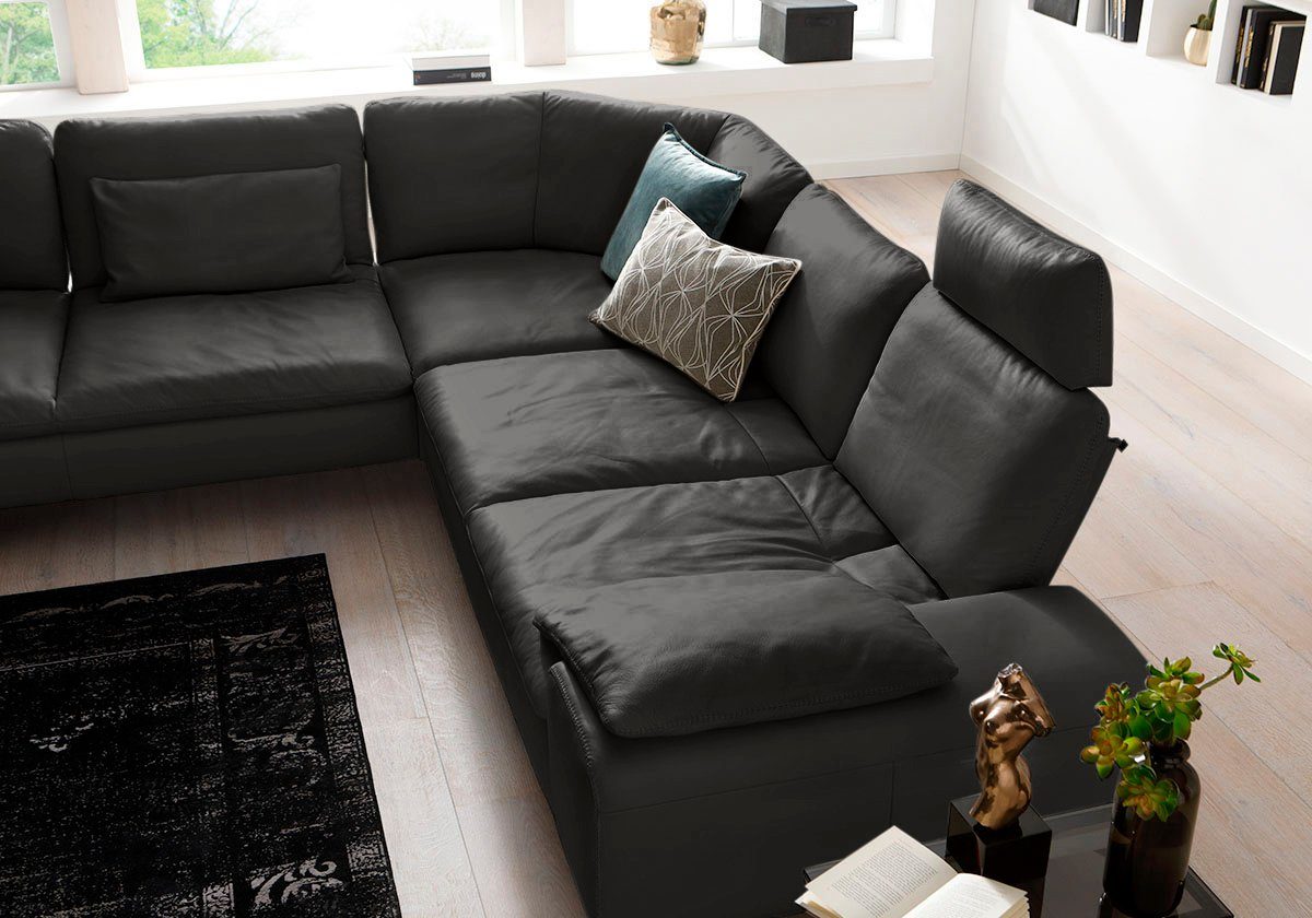 W.SCHILLIG Ecksofa valentinoo, Designsofa, elegant und bequem, L-Form, Set, mit Sitztiefenverstellung, Breite 318 cm