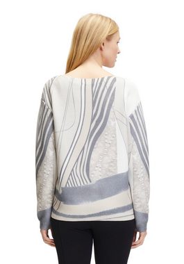 Betty Barclay Strickpullover mit Print (1-tlg) Glitzersteine