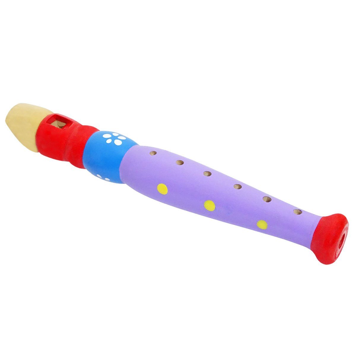 keepdrum Blockflöte keepdrum Kinder-Flöte aus Holz Lila