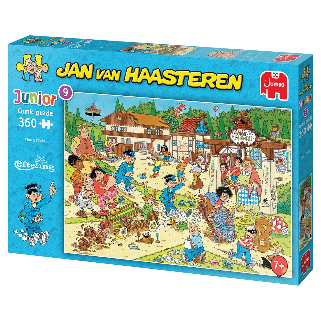 Jan van Haasteren Puzzle Jan van Haasteren Junior 9 Efteling Max & Moritz 360 Teile Puzzle, 360 Puzzleteile