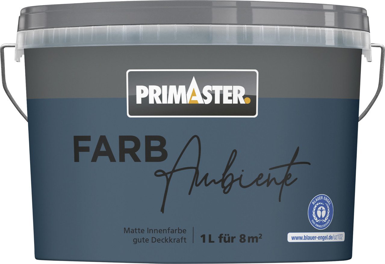 Primaster Wandfarbe Primaster Farbambiente Wandfarbe matt pazifik 1 L