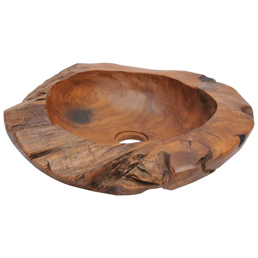 vidaXL Waschbecken, Becken Teak Massiv 45 cm