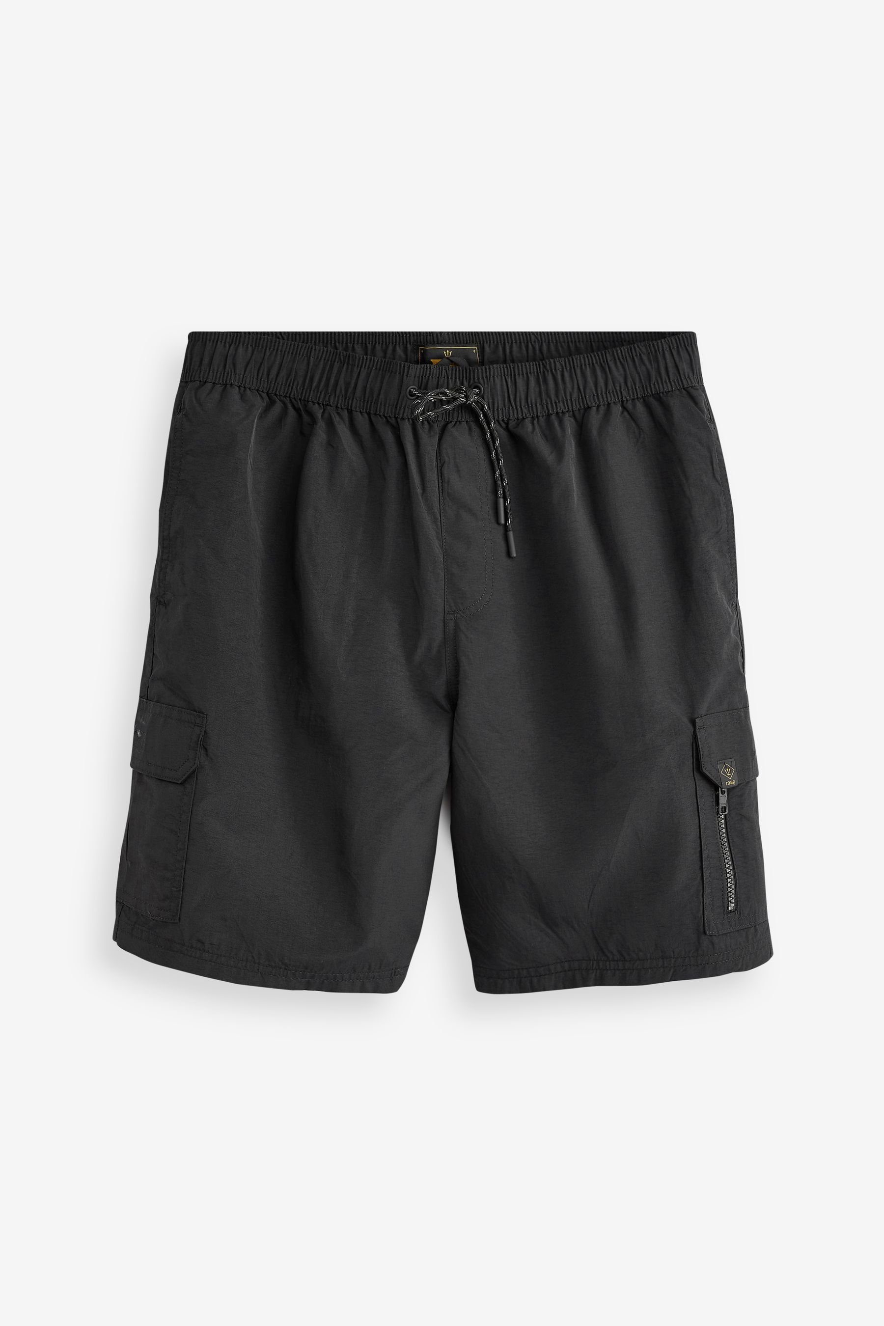 Cargo-Badeshorts Black Badeshorts Next (1-St)