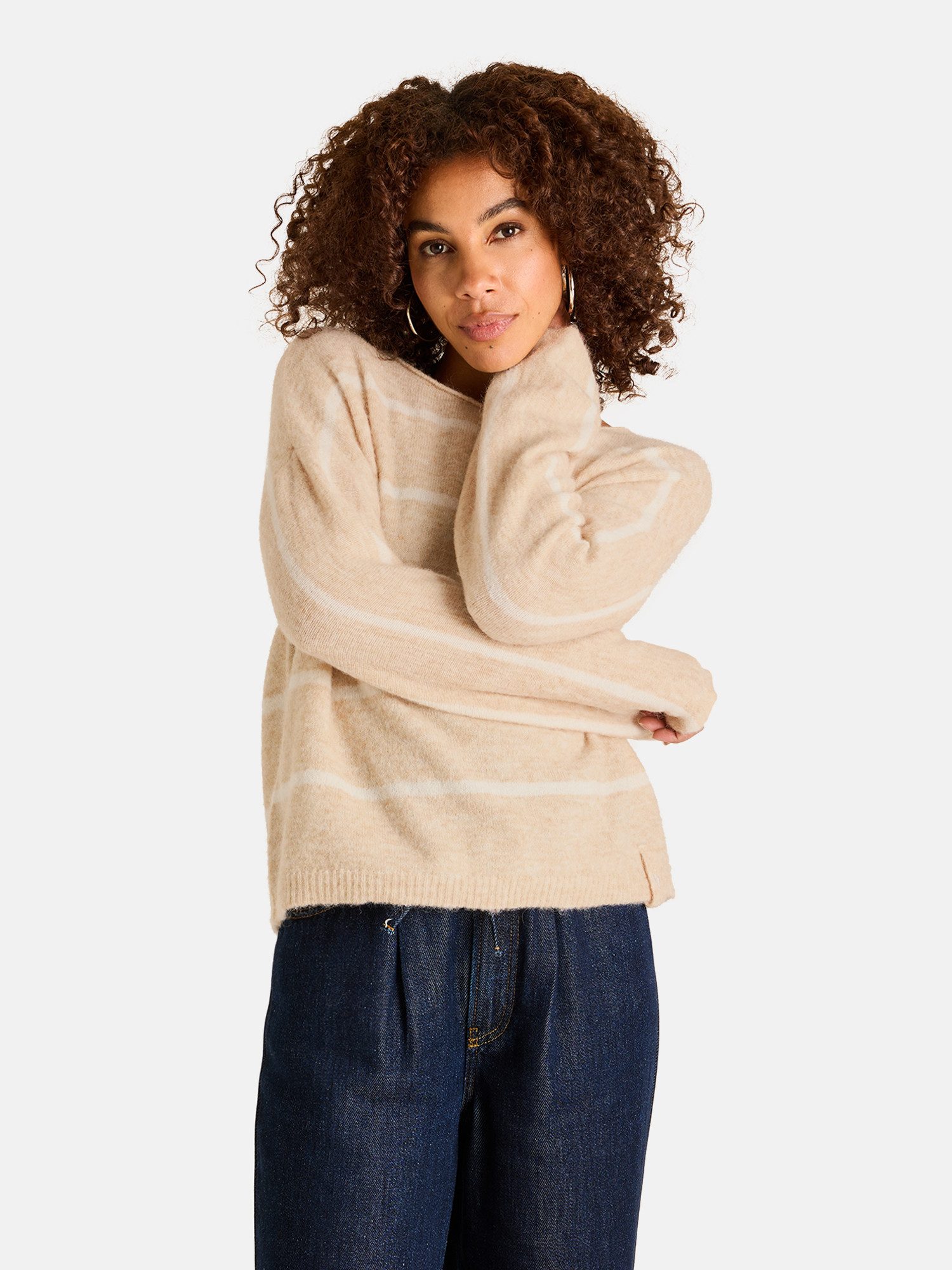 Lieblingsstück Strickpullover SingaEP mit Alpaka, Rundhals