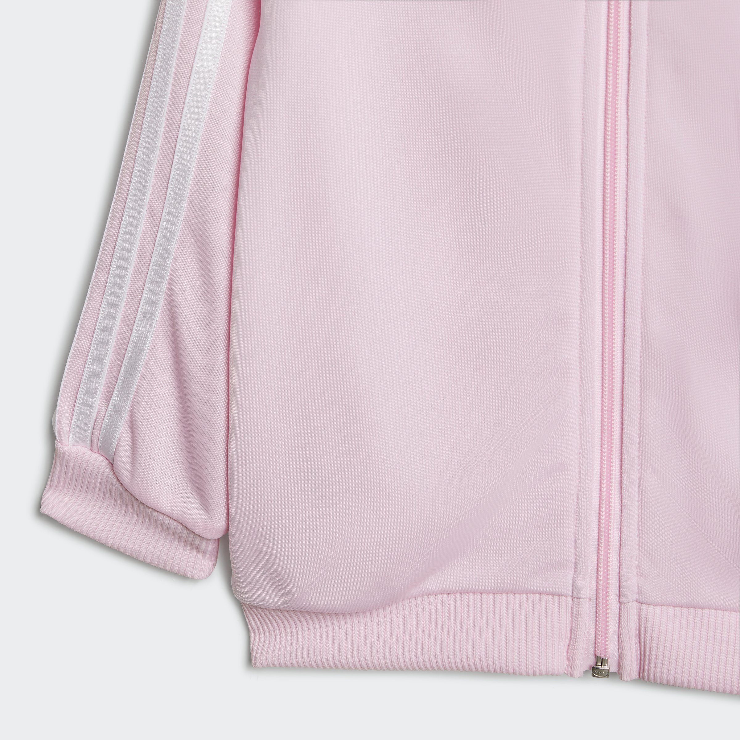 adidas Sportswear CLPINK/WHITE Kleinkinder ESSENTIALS für Babys und SHINY Trainingsanzug (2-tlg), HOODED