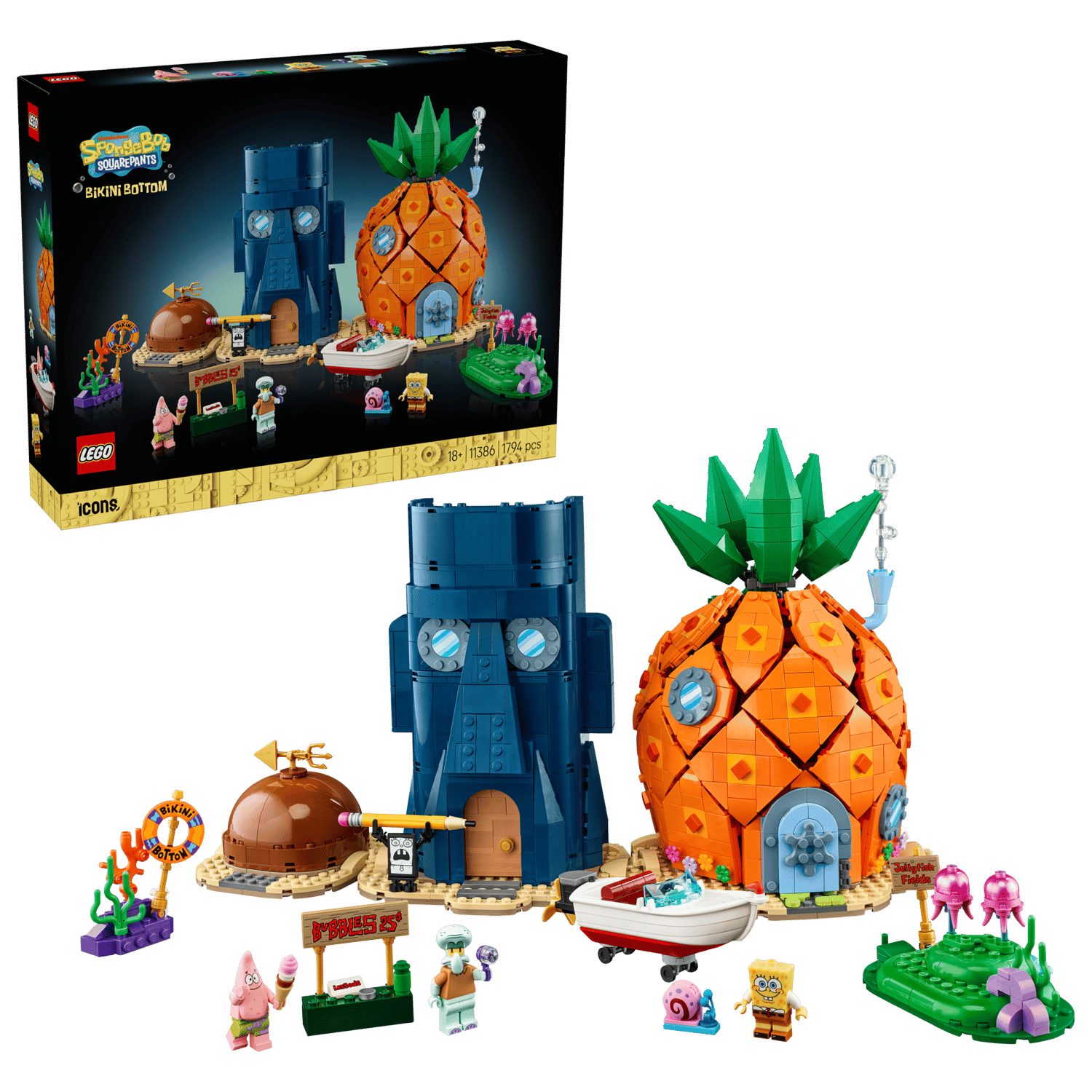 LEGO® Icons 11386 SpongeBob Schwammkopf: Bikini Bottom Spielbausteine, (Set, 1794 St., Set) – Bild 2 von 3