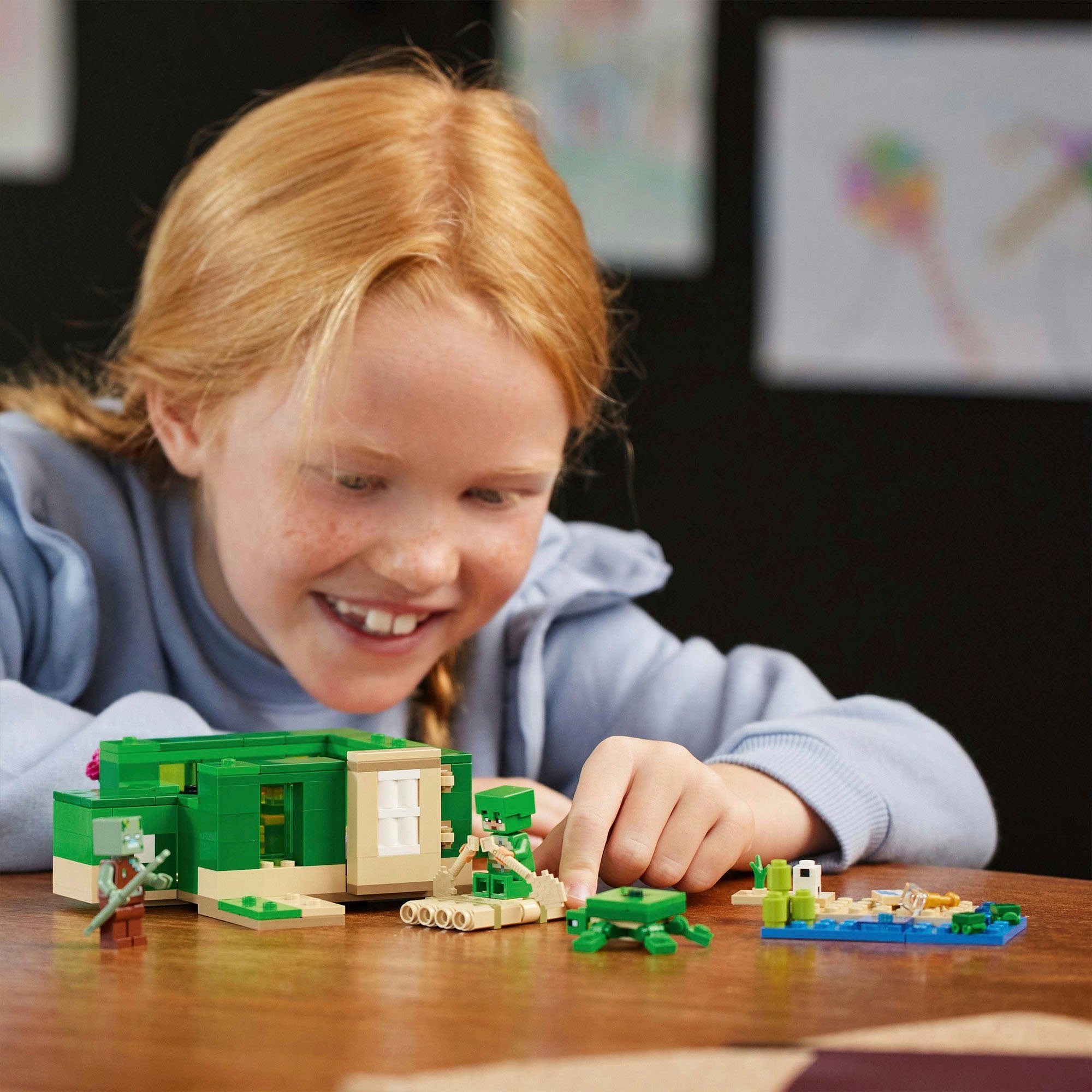 LEGO® Das Schildkrötenstrandhaus (21254), LEGO Minecraft günstig online kaufen