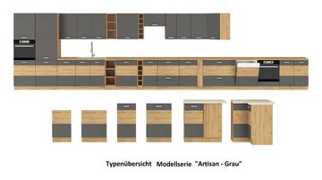 Küchen-Preisbombe Unterschrank Regal 15 cm Eiche Artisan Küche Landhaus Küchenzeile Einbauküche