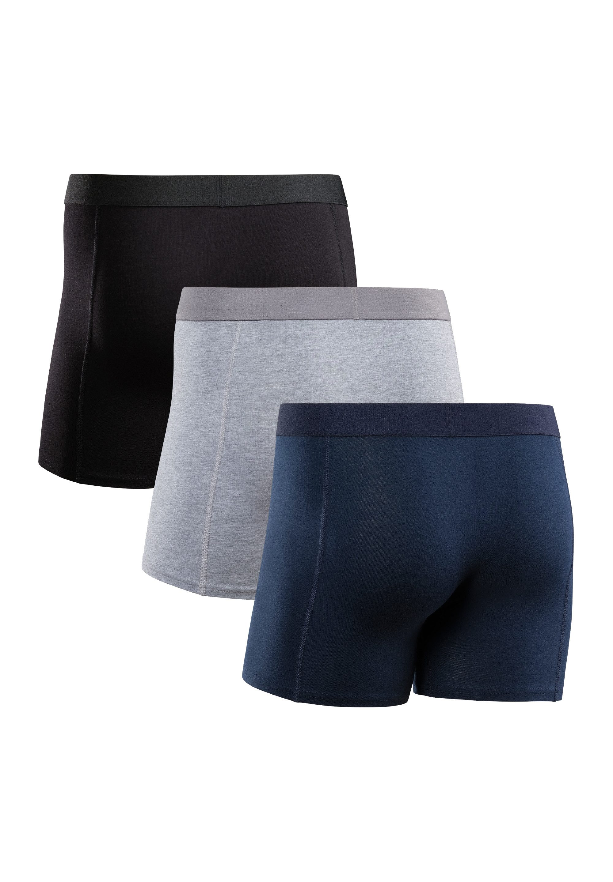 DANISH ENDURANCE Boxershorts Classic Trunks (3-St) aus weicher Baumwolle, enge Unterhose für Männer, ohne Zettel