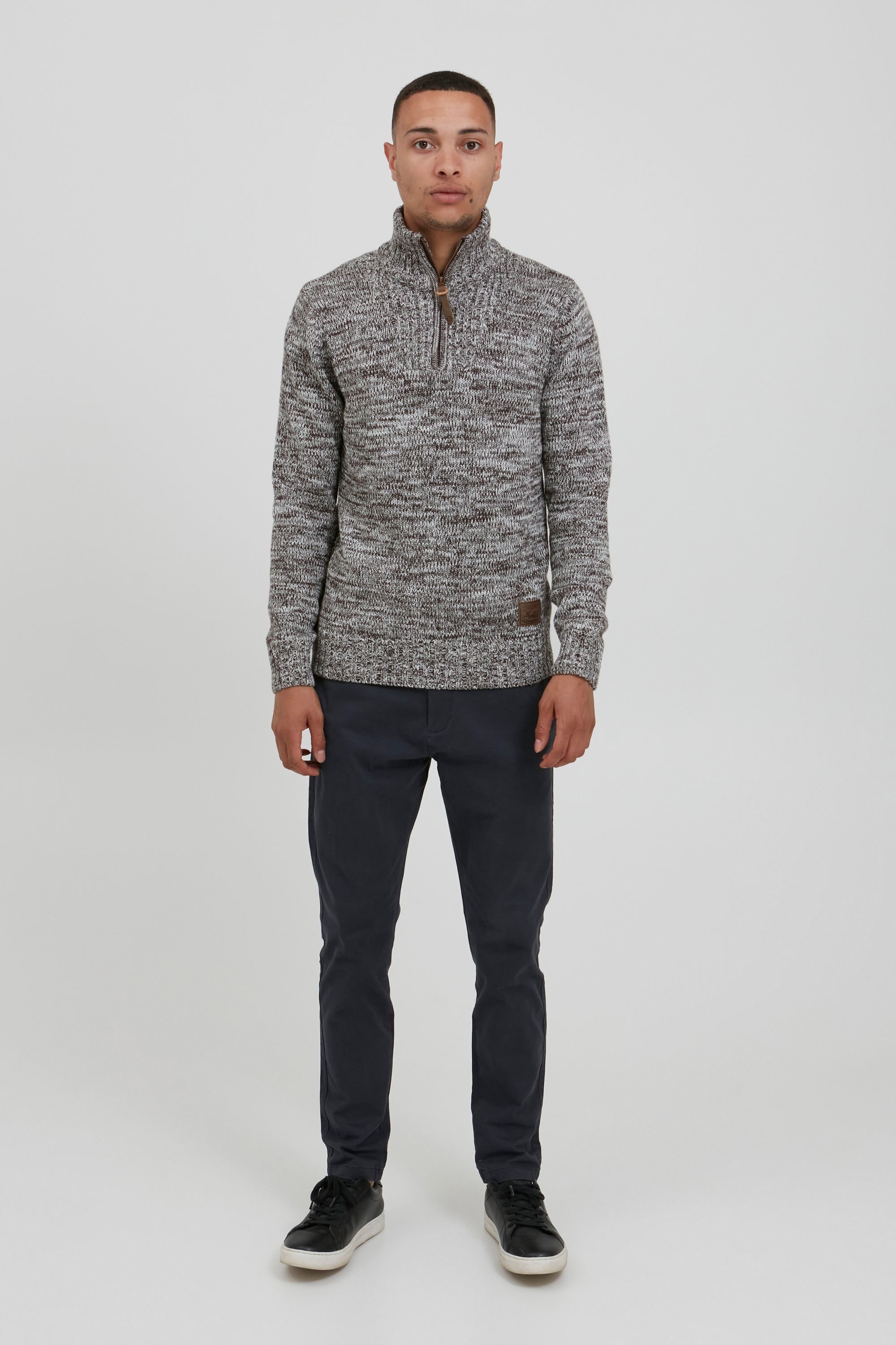 !Solid Troyer SDPhilostrate Strickpulli in Melange-Optik