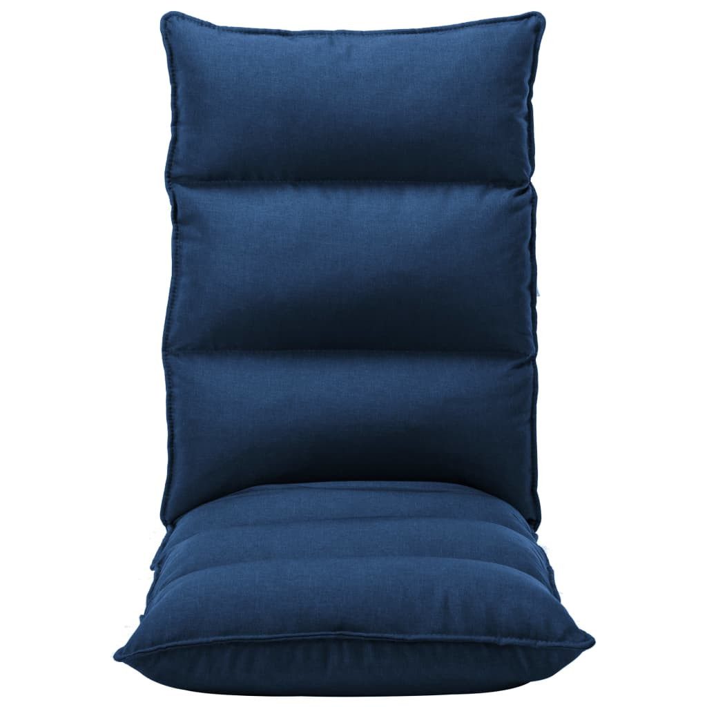 vidaXL Bodenkissen Bodenstuhl Faltbar Blau Stoff günstig online kaufen