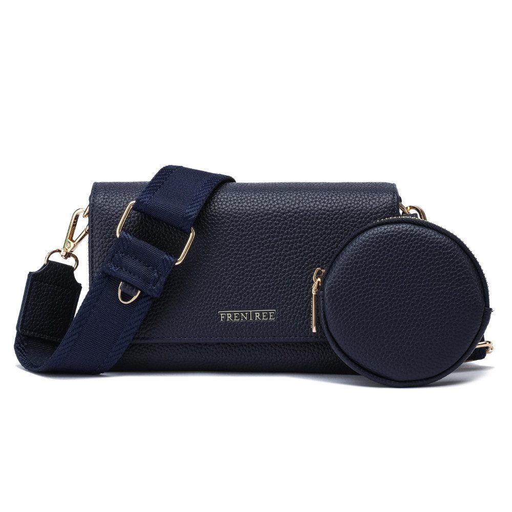 Frentree Umhängetasche Damen klein Handytasche Crossbody Bag Portemonnaie Schultertasche, elegant kompakt modern mit Reißverschluss viel Stauraum