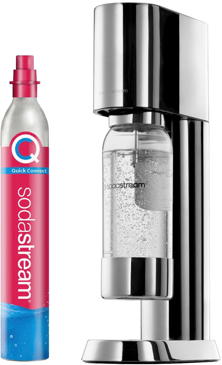 Wassersprudler ENSO, metall, Standard Pack, inkl. 1x Kunststoffflasche 1 l + 1x QC