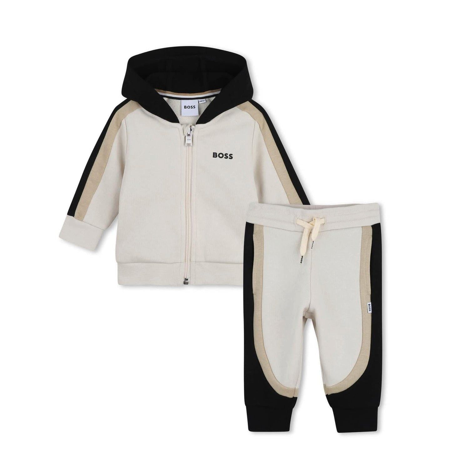 Boss Kidswear Jogginganzug BOSS Baby Jogger Set 2-teilig in beige