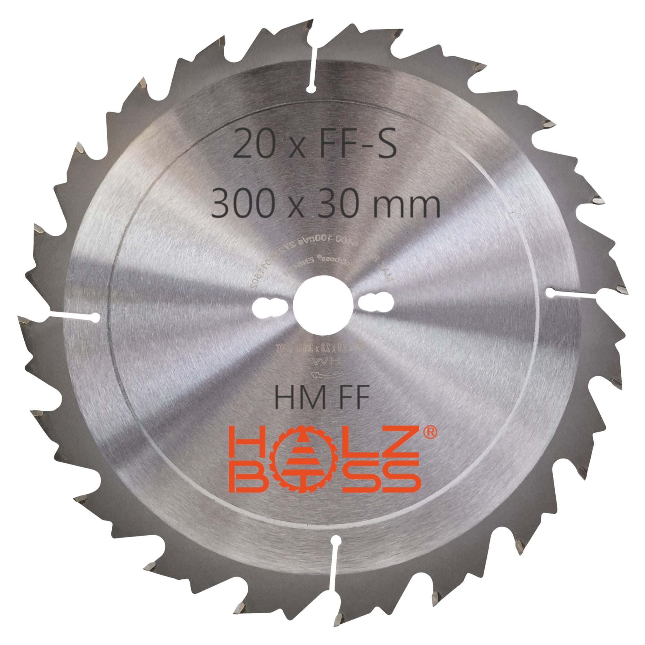 Holzboss® Sägeblatt NEUHEIT " Nagelfest mit Spanabweiser " HM-Sägeblatt FF-S 300x30mmØ – Bild 2 von 5