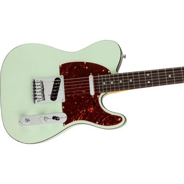Fender E-Gitarre, American Ultra Luxe Telecaster RW Transparent Surf Green - E-Gitarre