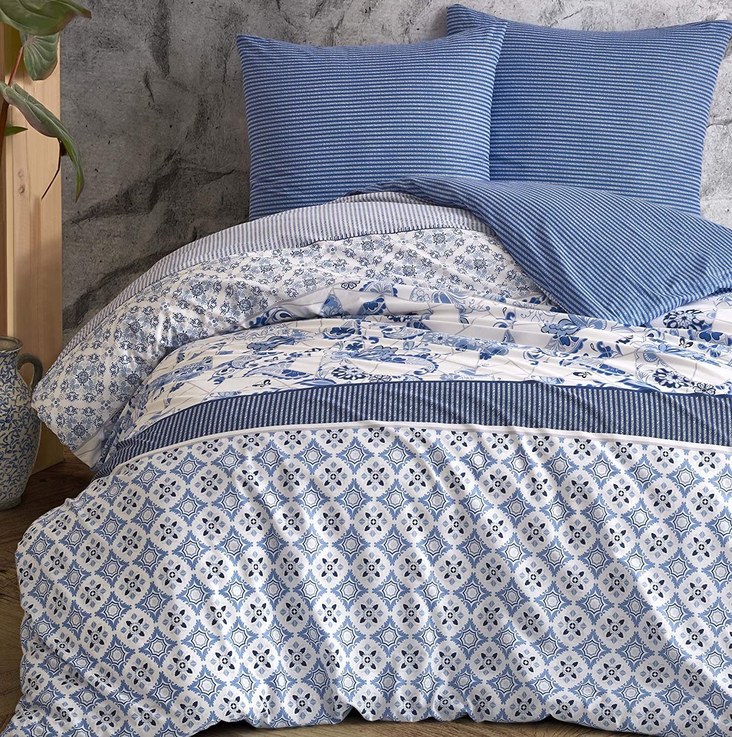 One Home Bettwäsche Retro Paisley, Renforcé, 2 teilig, Baumwolle, Blumen un günstig online kaufen