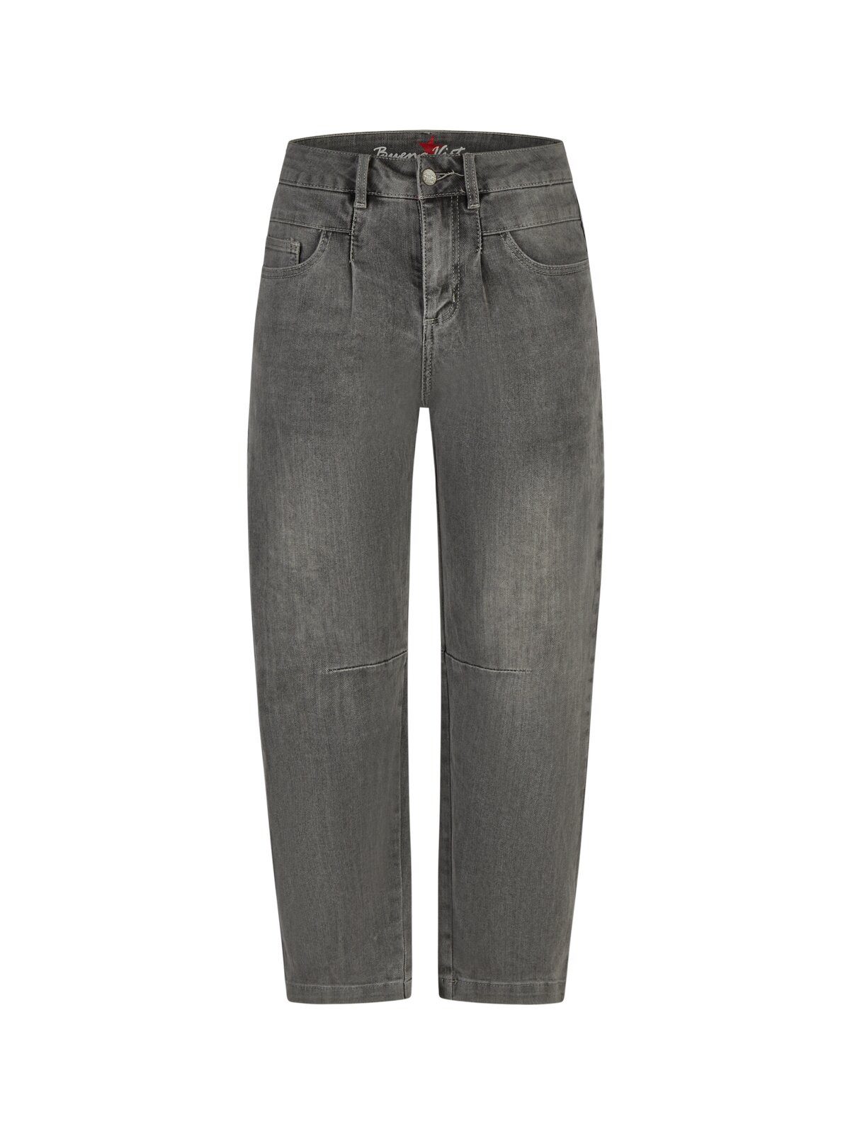 Buena Vista Weite Jeans Barrel-F stretch denim - Barrel Jeans grau mit Stretch