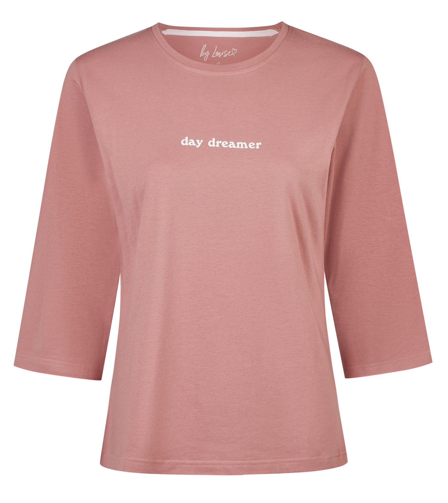 By Louise Pyjamaoberteil Damen Pyjamashirt halber Arm (1-tlg) Modisches Design