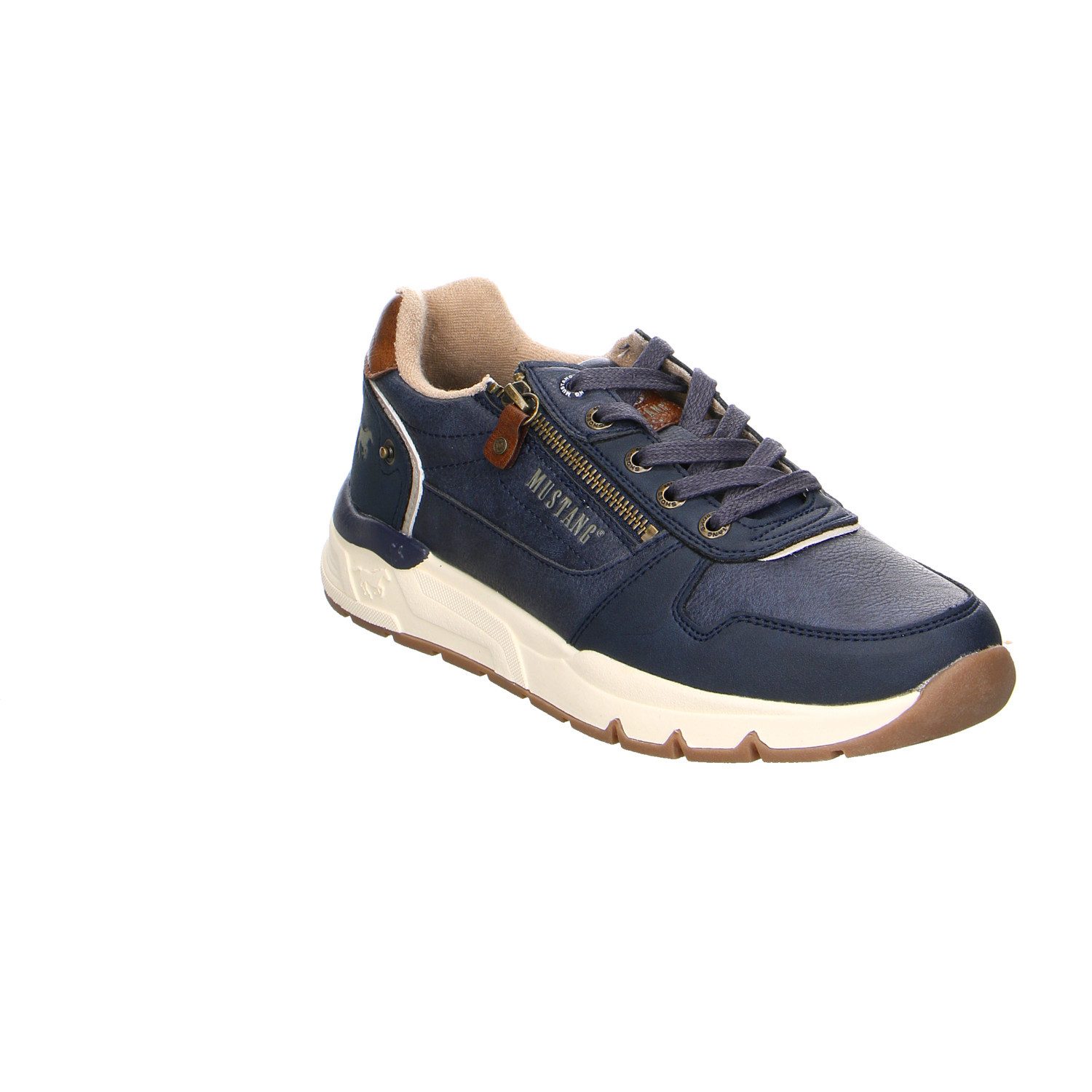 Mustang Shoes Mustang Synthetik Schnürschuhe blau Schnürschuh