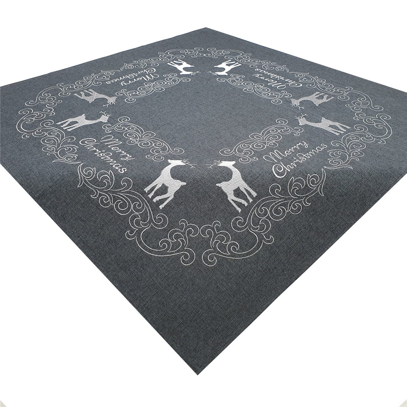 Stoffschmiede Tischdecke / Bestickt / Weihnachten / 85x85cm günstig online kaufen