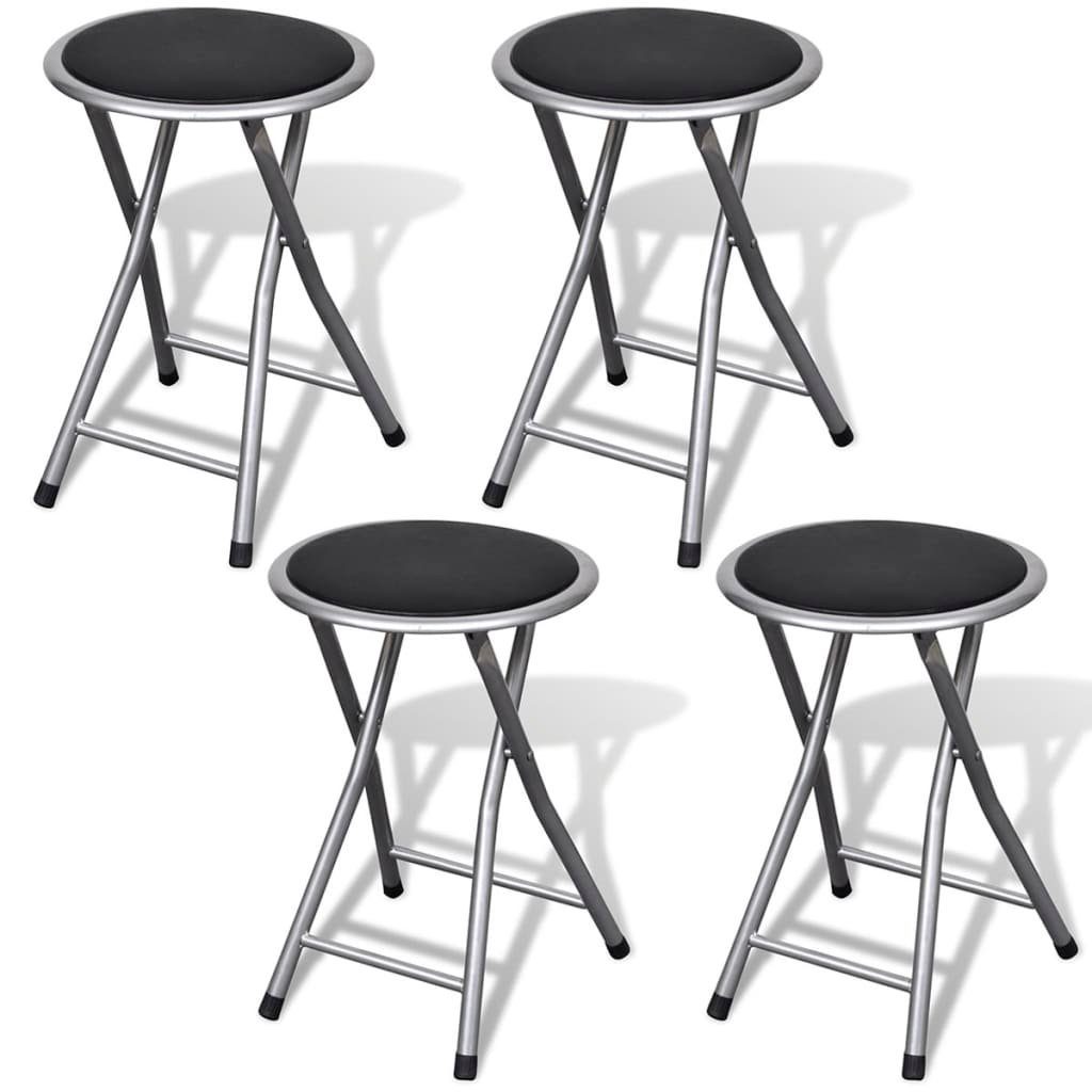 Hocker Klappbare Hocker 4 Stk. Kunstleder