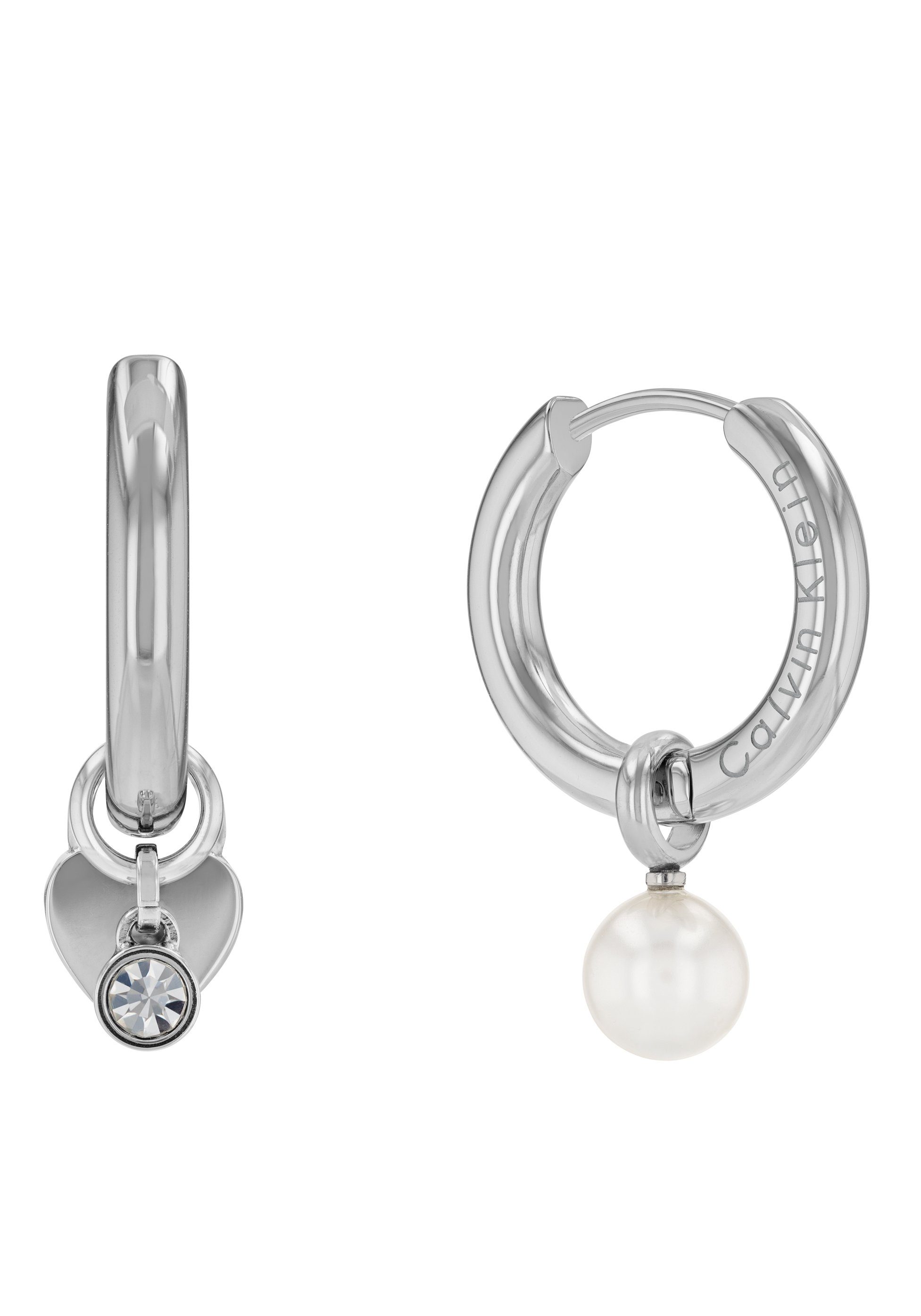 Calvin Klein Ohrring-Set Multipack Schmuck Ohrrschmuck Ohrringe Schmuckset Huggie (Set, 8-tlg), mit Glasstein - mit Glasperle