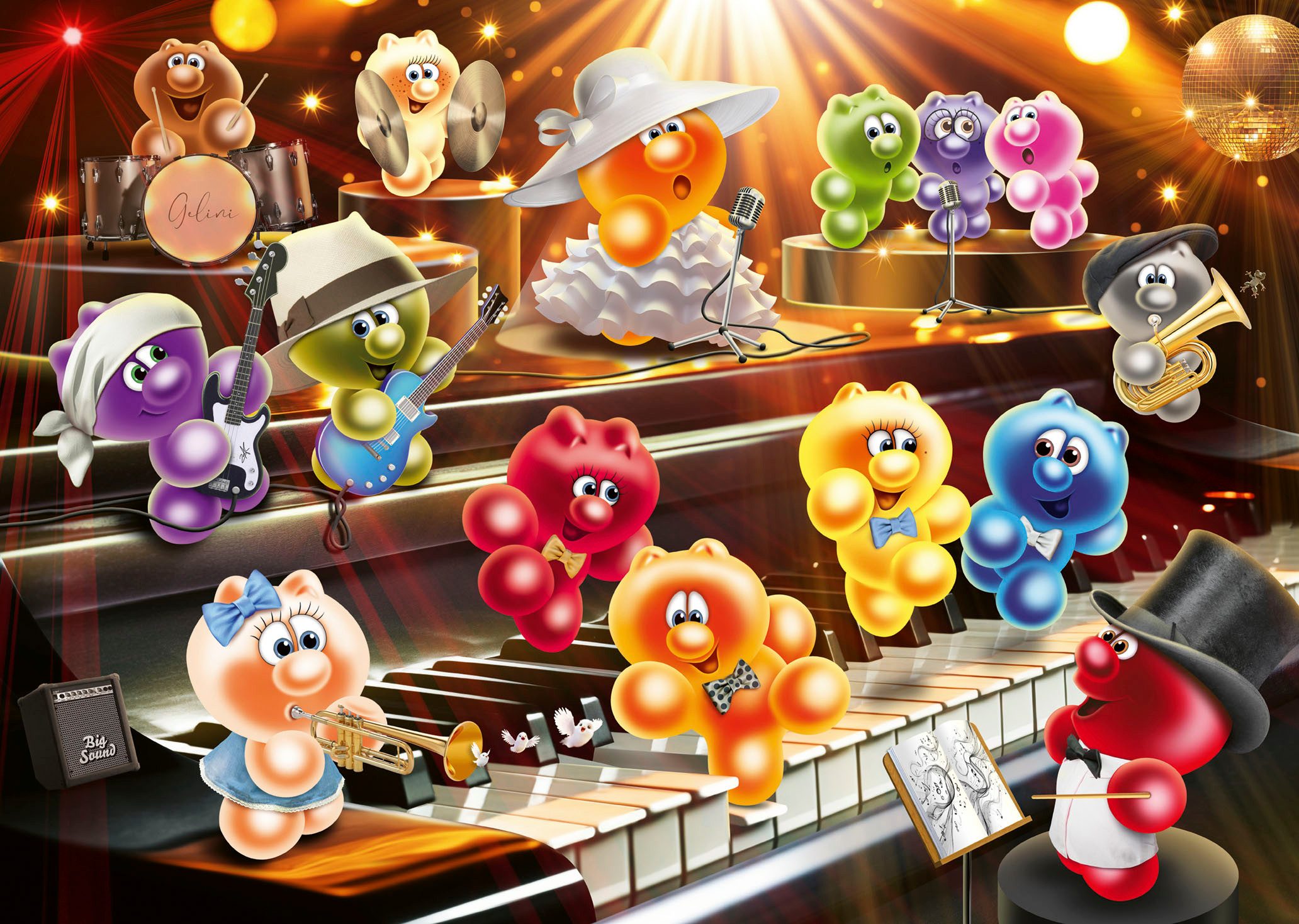 Ravensburger Puzzle Gelini machen Musik, 1000 Puzzleteile, Made in Germany günstig online kaufen