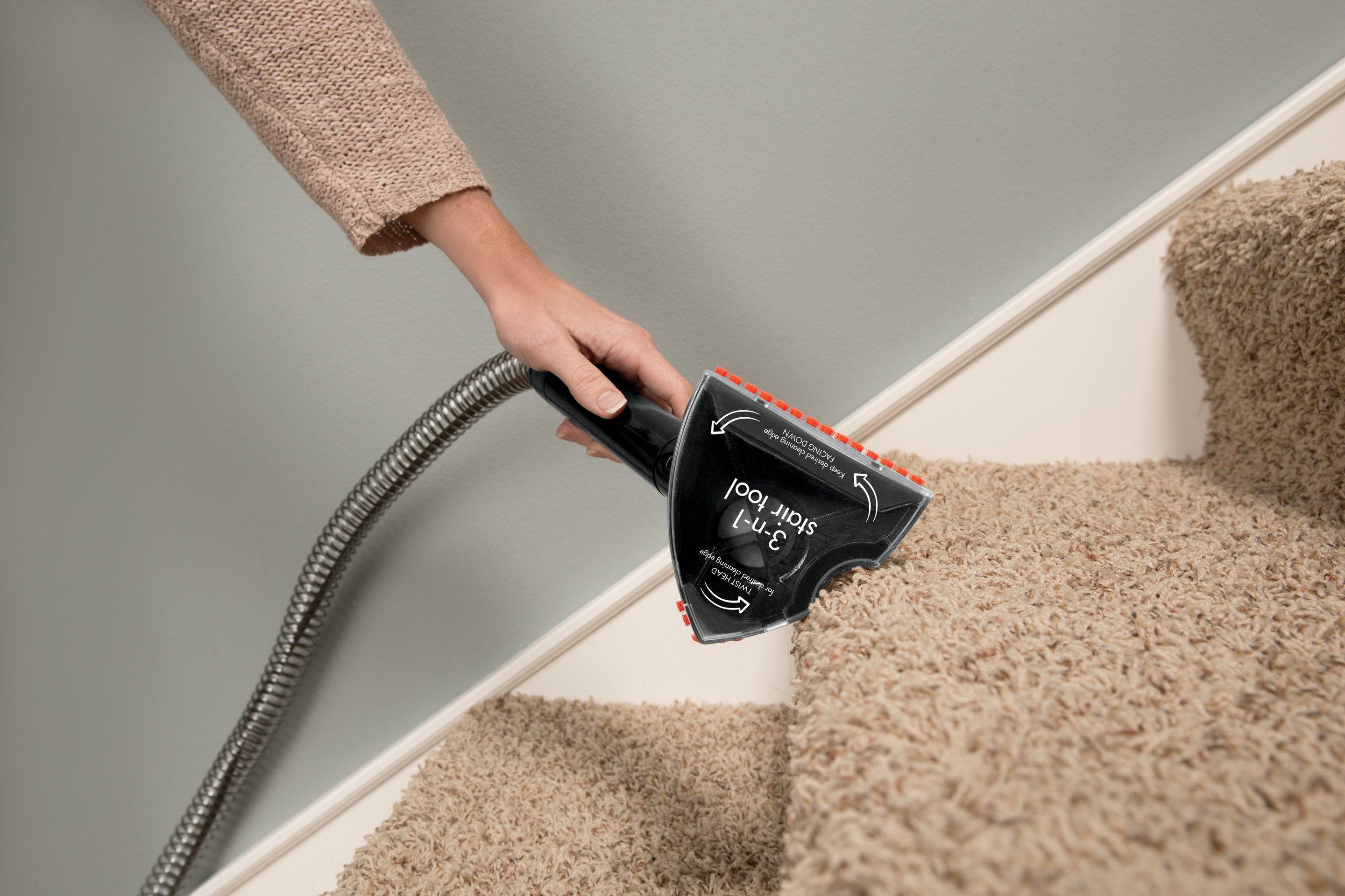Bissell 3-in-1 Kombibürste Polster Aufsatz, Zubehör für ProHeat 2x Lift-Off, SpotClean™ Pro, SpotClean ProHeat, ProHeat 2x Revolution, (1-tlg), für Spotclean
