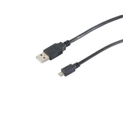 Kabelbude.eu FAST Lade-Kabel USB-A-St./USB-B MICRO St. 2.0 5m USB-Kabel, (500 cm)