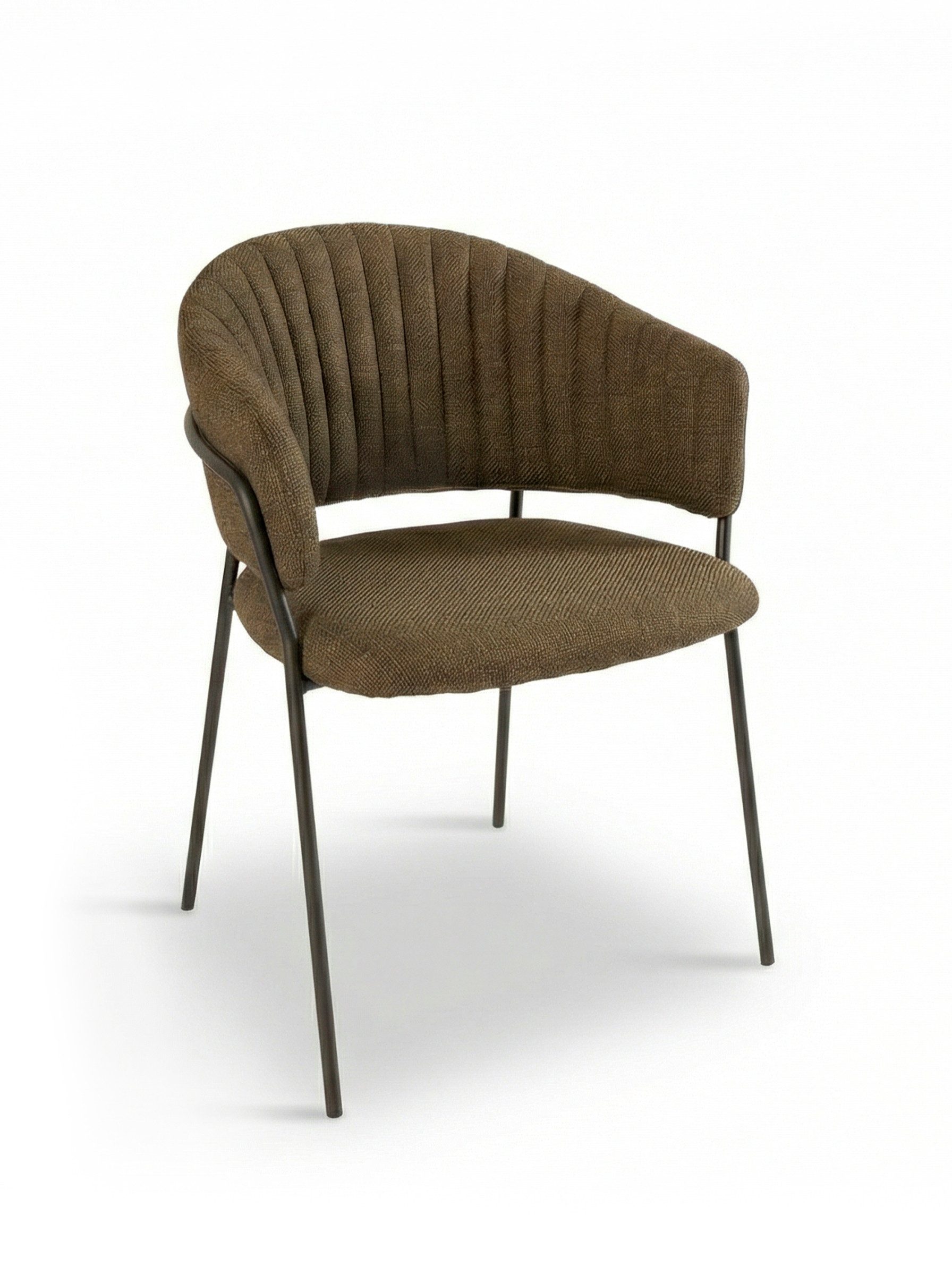 faee Polsterstuhl Eleganse, Webstoff mit Metallgestell, vertikale Steppnähte, Belastbar 130 kg