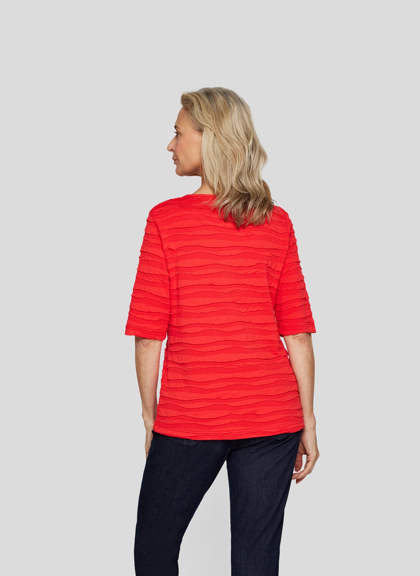 Rabe Rundhalsshirt im Crinkle-Look günstig online kaufen