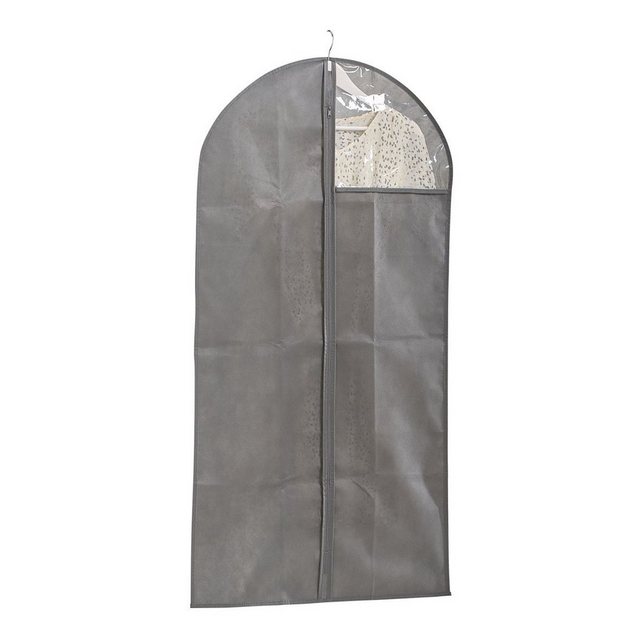 Zeller Present Kleidersack “Kleiderhülle m. Fenster” Vlies, grau, 58 x 118 cm