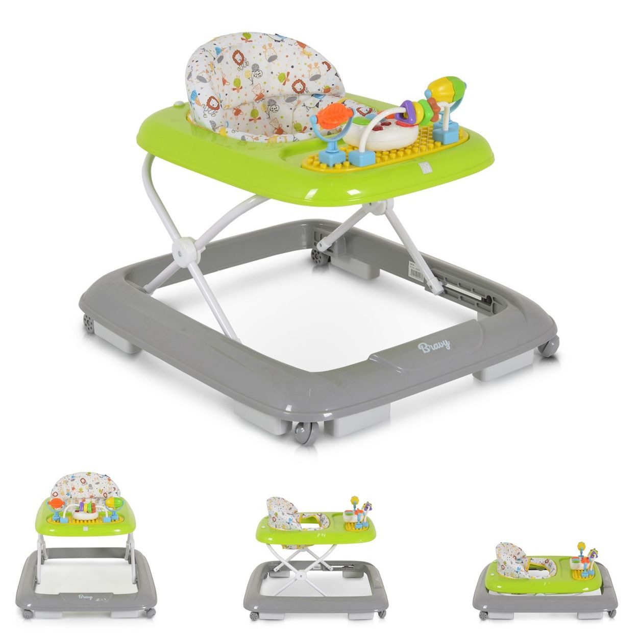 Moni Lauflernhilfe Bravy, Musik, Silikon, Stopper, Spielbrett, Spielcenter, Musikfunktion