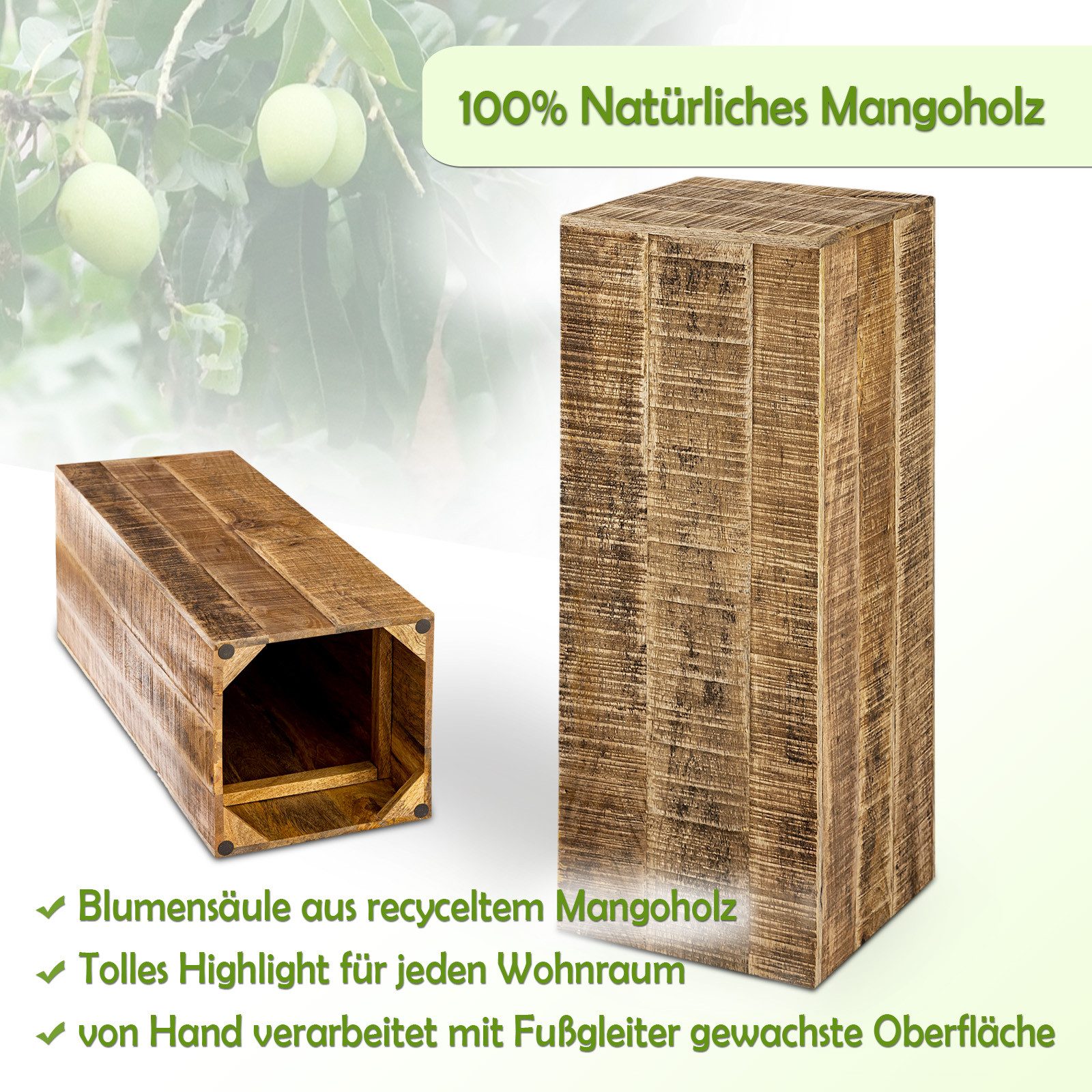 Amagohome Blumenhocker Blumensäule 27x27 Blumen Hocker günstig online kaufen