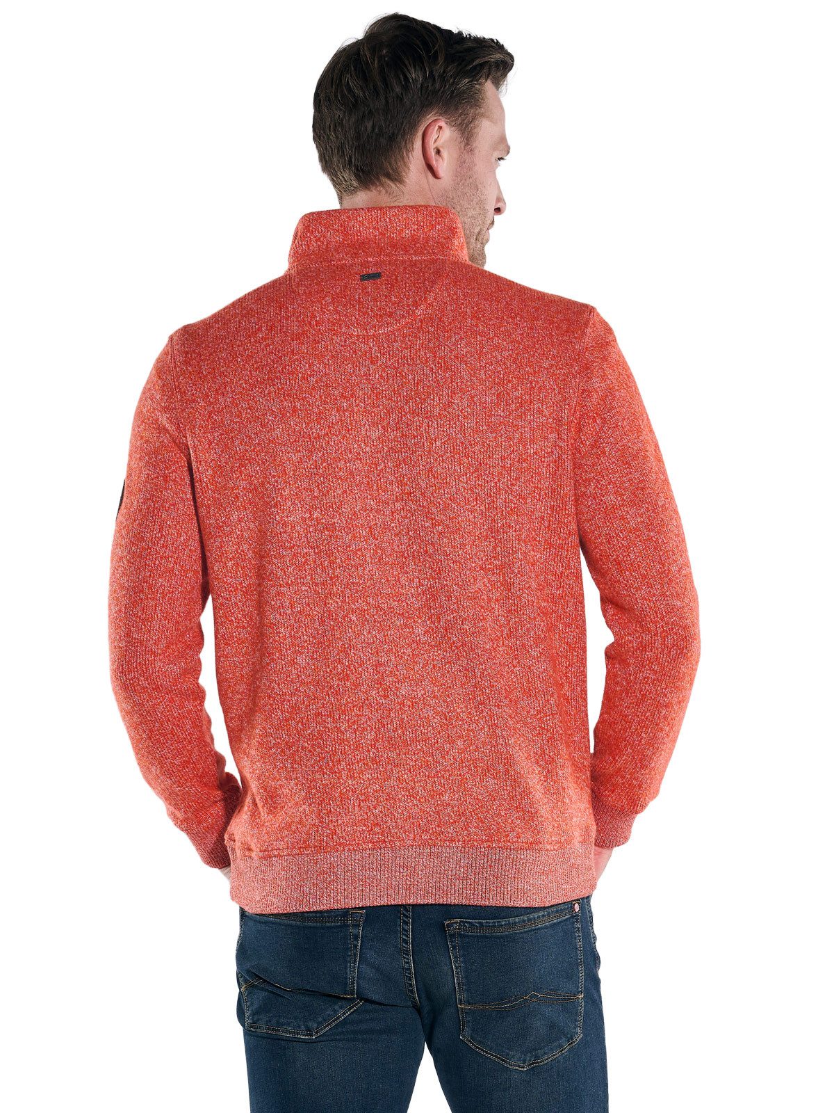 Engbers Sweatshirt engbers Herren Sweatshirt mit Stehkragen, Orange günstig online kaufen